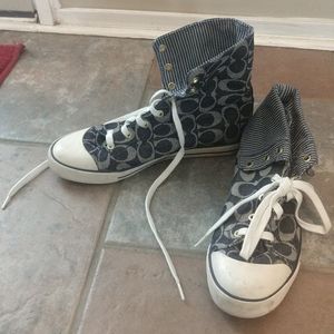 Coach Converse Style denim shoes